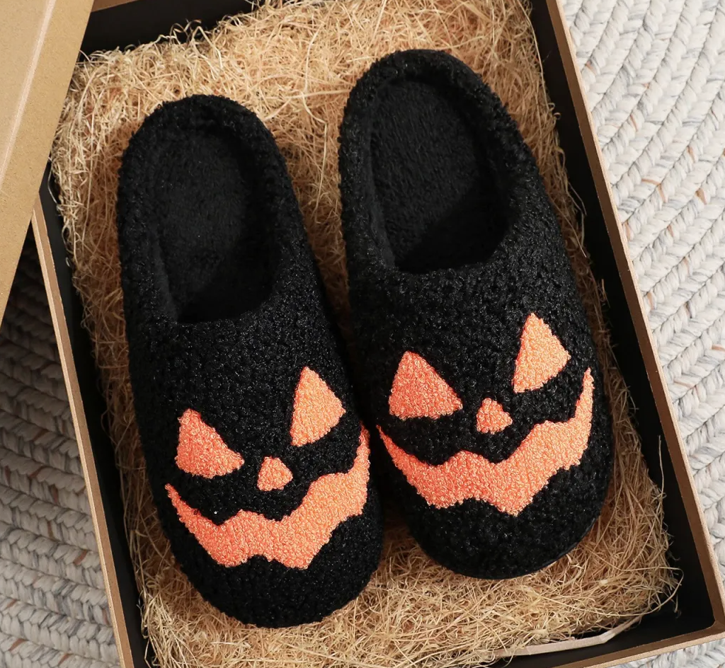Cozy Halloween Slippers